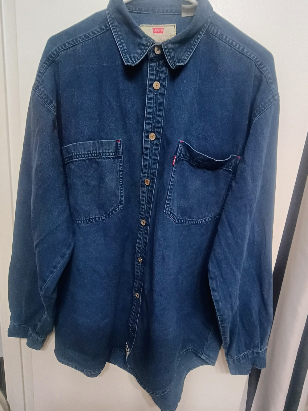 Levi's Men's Dark Blue Denim Shirt Jacket